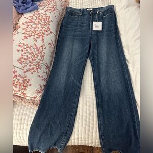 Pistola Blue Flare Wide Leg Jeans